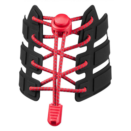 Reflexní elastické tkaničky - červené